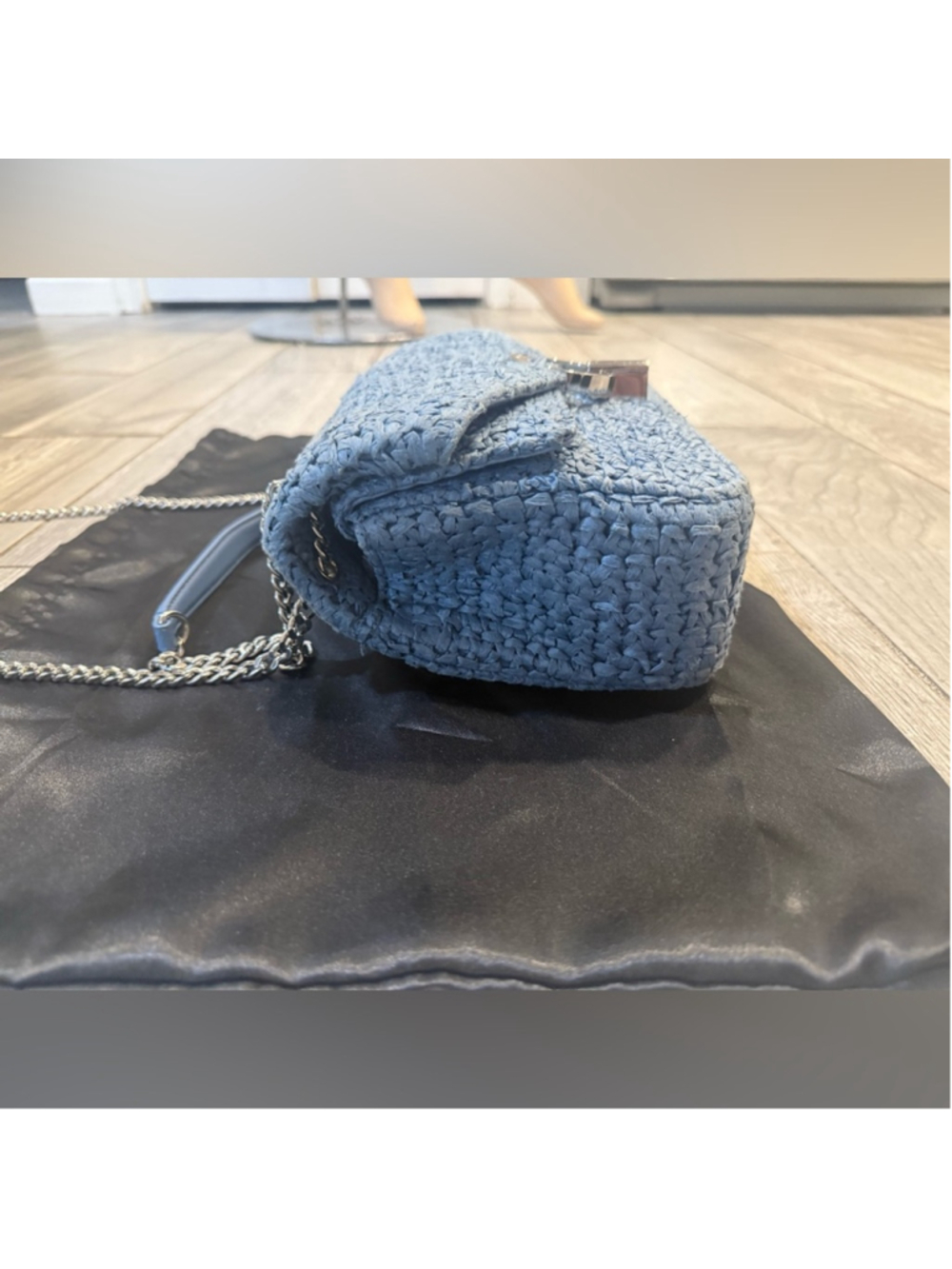 Sandro YZA Raffia Shoulder Bag - Picture 9 of 15